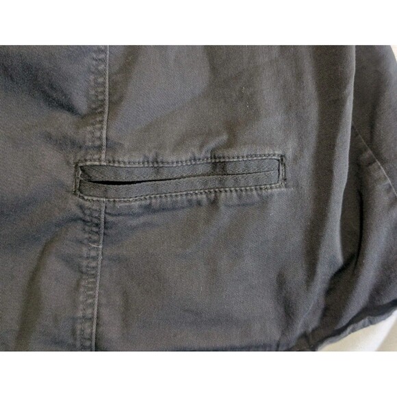 Lane Bryant Jacket Woman’s Size 28 Ruffle Front Black Blazer Pockets - Picture 12 of 12